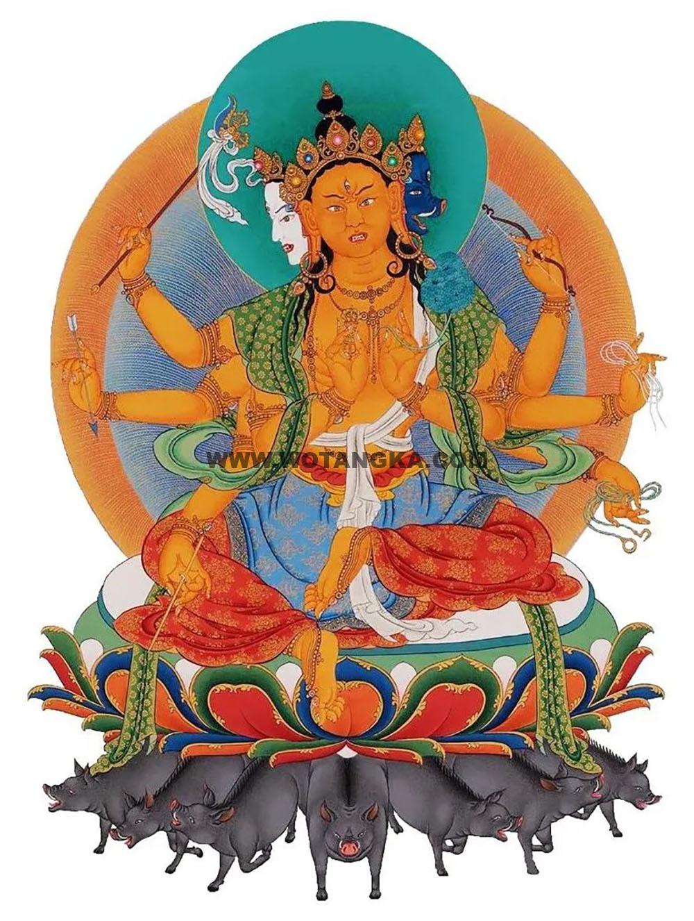 沃唐卡编号AC46513：摩利支天