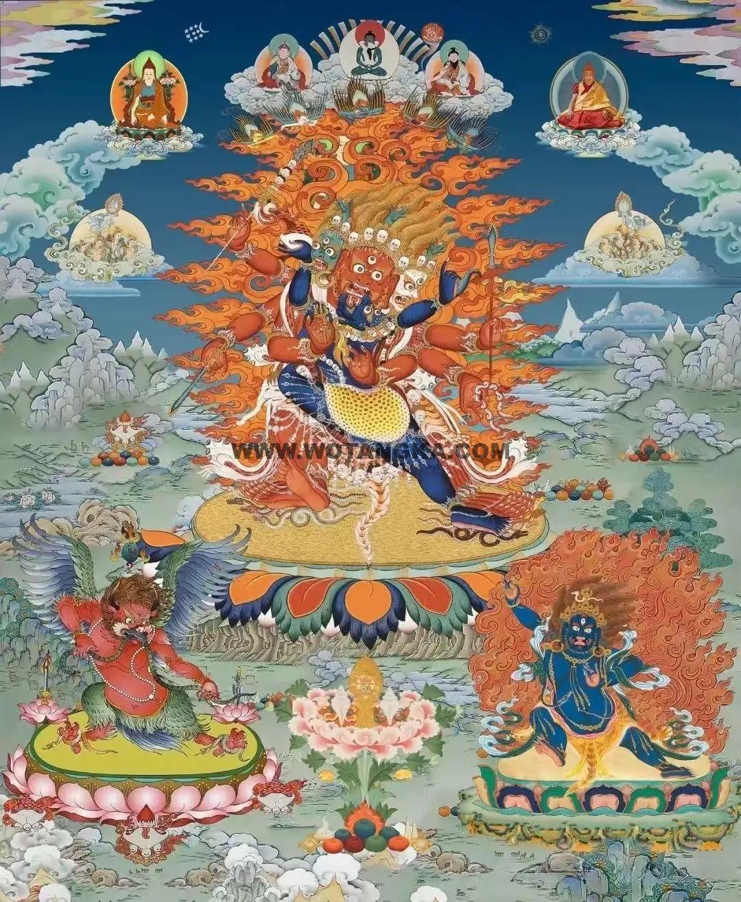 沃唐卡编号AC48756：马头明王