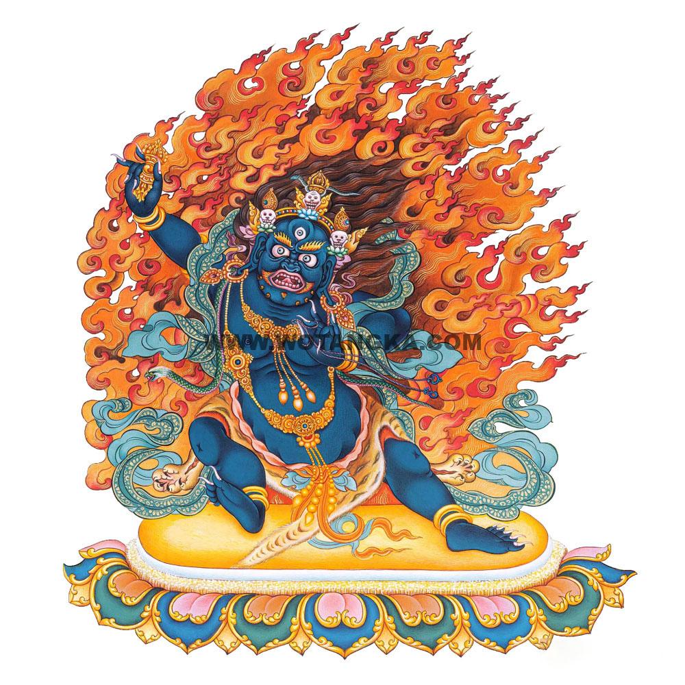 沃唐卡编号AC52605：金刚手菩萨