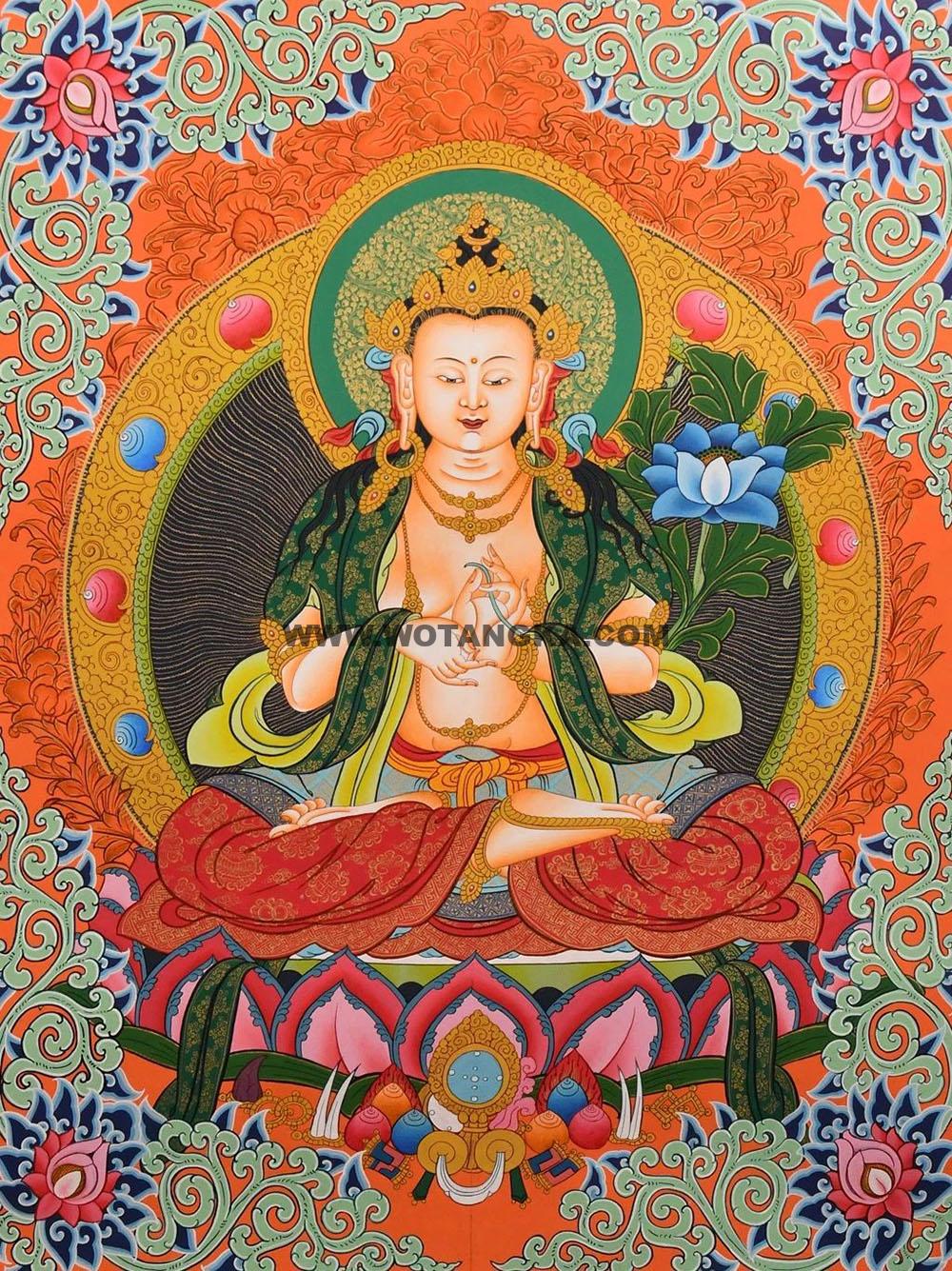 沃唐卡编号AC56719：大势至菩萨