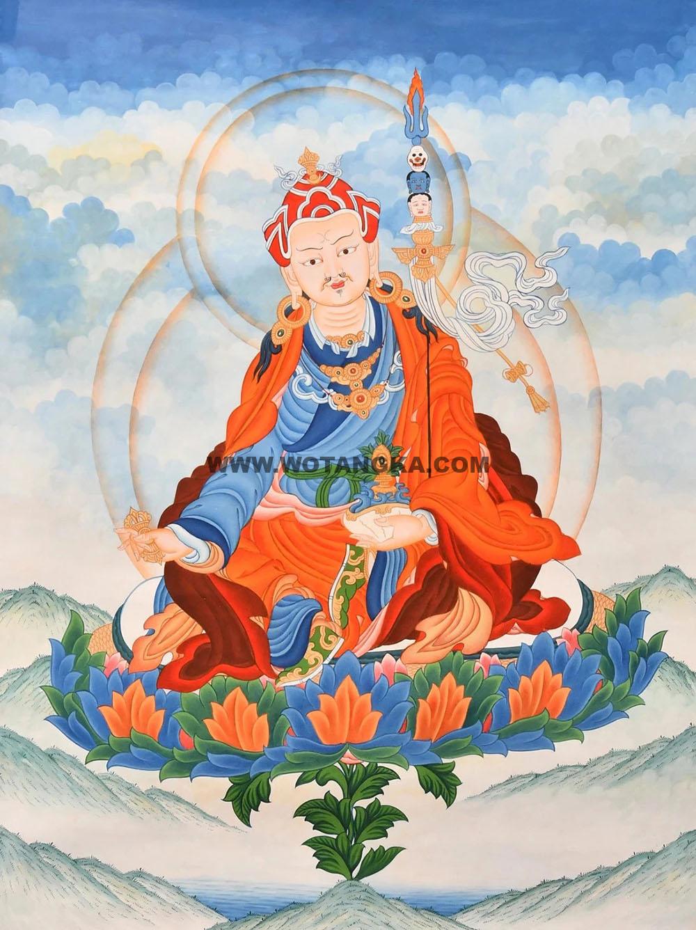 沃唐卡编号AC58161：莲花生大士