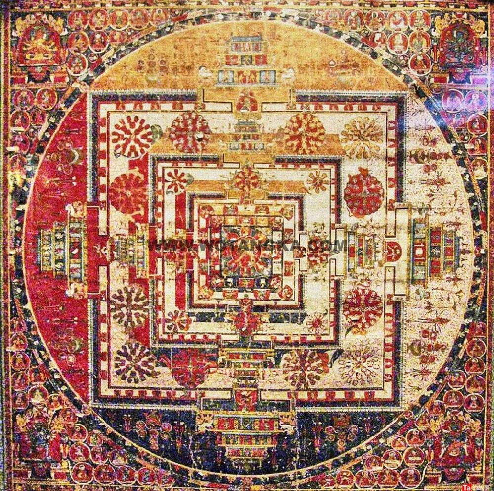 沃唐卡编号AC60568：时轮金刚坛城