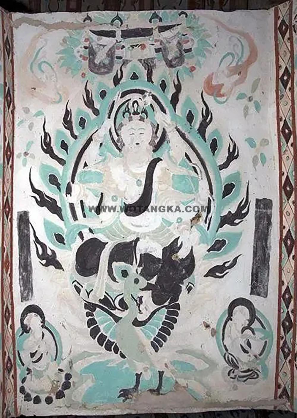 沃唐卡编号AC87722：孔雀明王