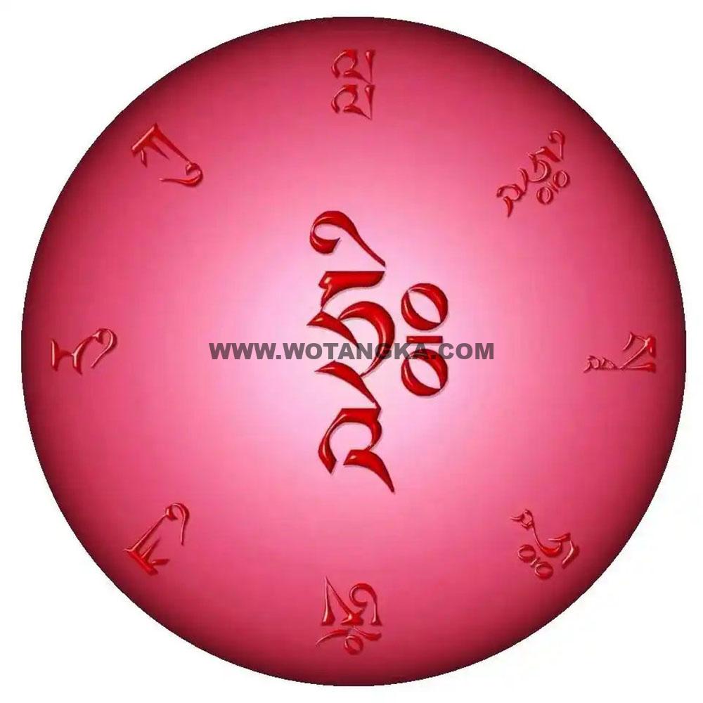 沃唐卡编号AC91565：作明佛母咒轮