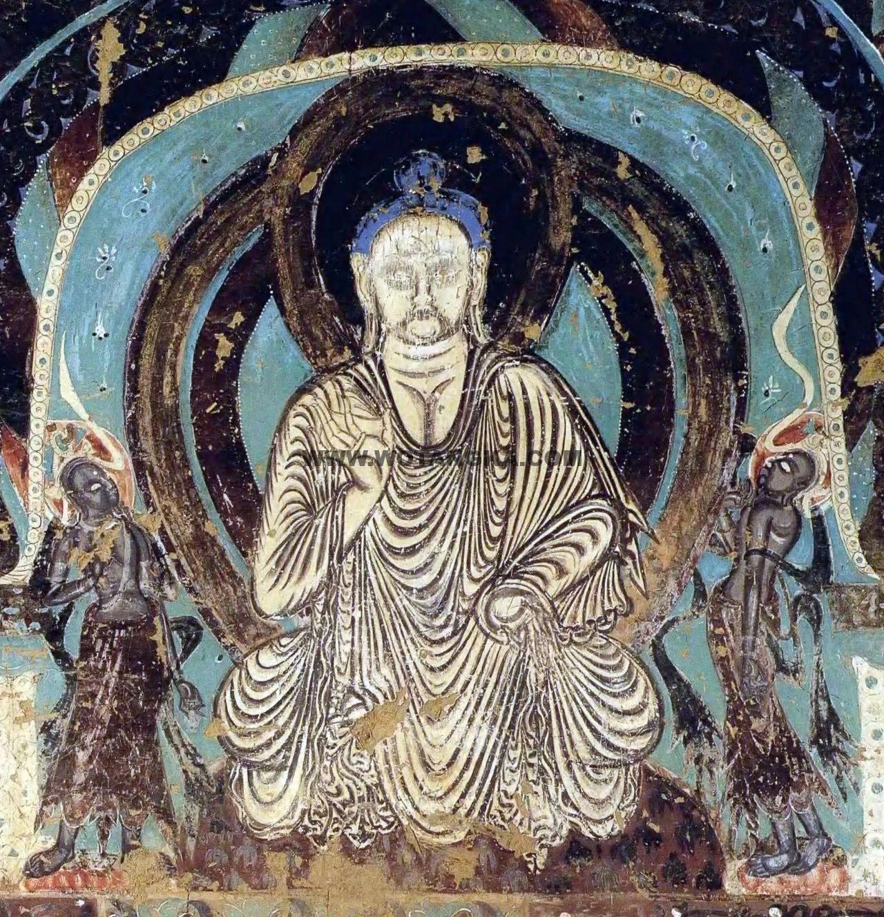 沃唐卡编号AC92127：白衣弥勒菩佛