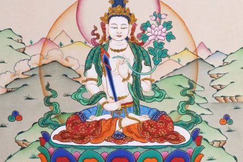 编号138-540862：嘎玛嘎赤-虚空藏菩萨（29*20CM左右）