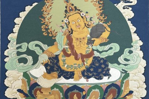 编号188-390583：嘎玛嘎赤-黄财神（40*30CM左右）