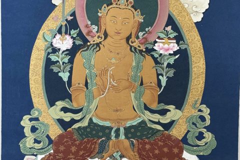 编号188-391530：嘎玛嘎赤-文殊菩萨（40*30CM左右）