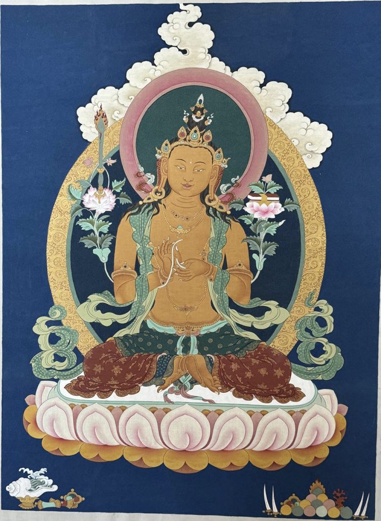 编号188-391530：嘎玛嘎赤-文殊菩萨（40*30CM左右）