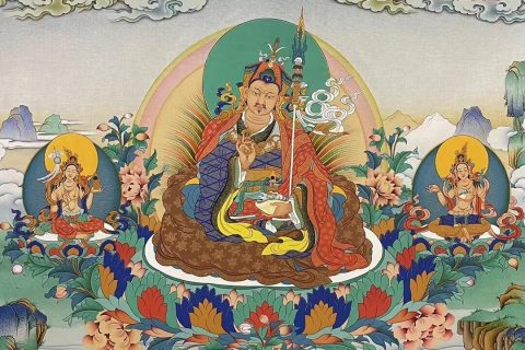 编号188-430058：嘎玛嘎赤-莲花生大士（90*60CM左右）