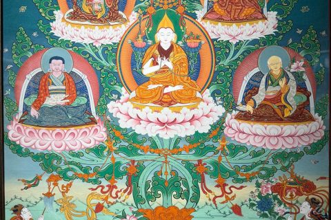 编号188-441238：彩绘唐卡-宗喀巴大师（100*70CM左右）