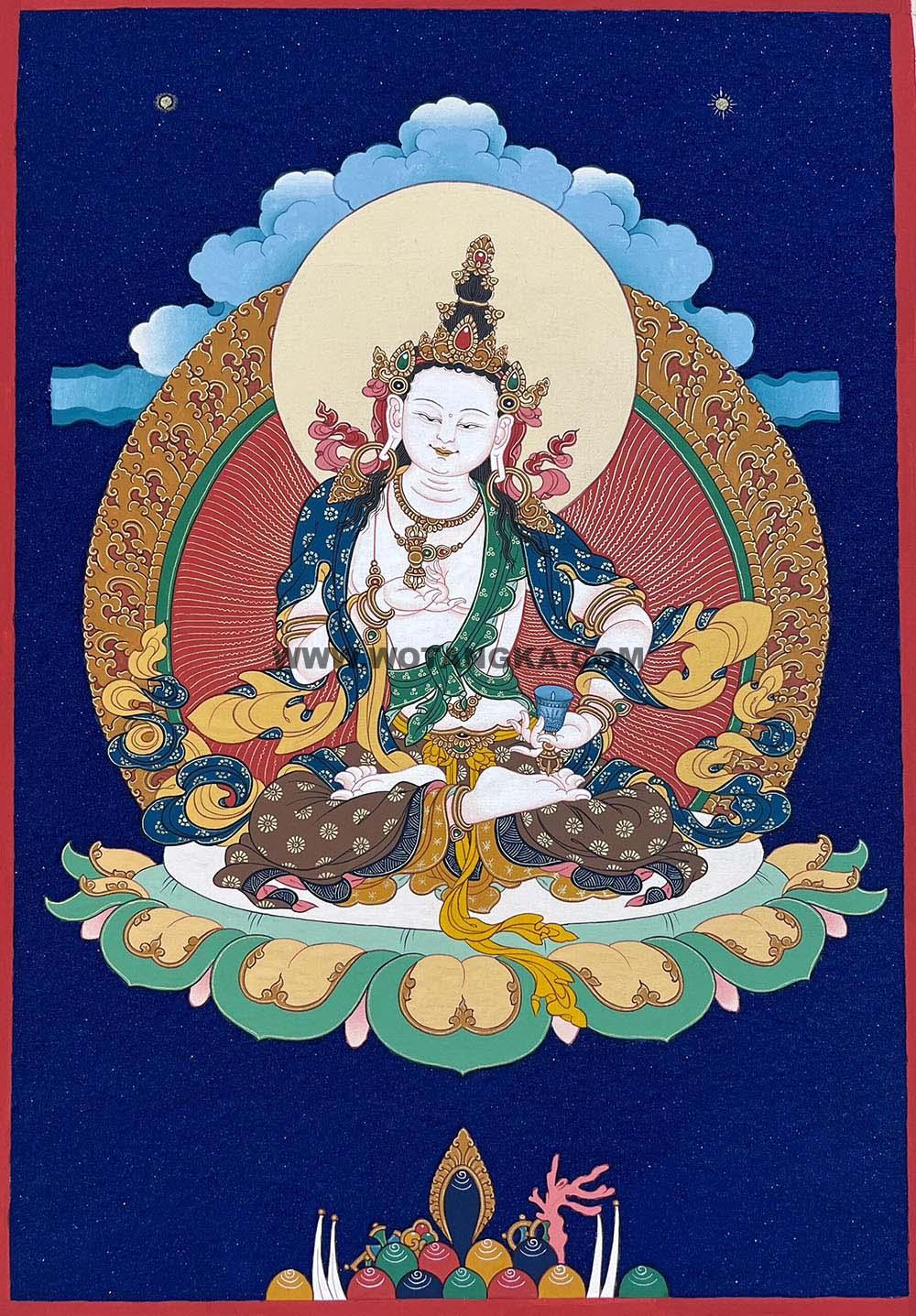 编号188-483071:彩绘唐卡-金刚萨埵(25*15CM左右)