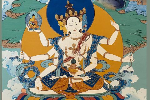 编号188-513644：彩绘唐卡-尊胜佛母（30*20CM左右）