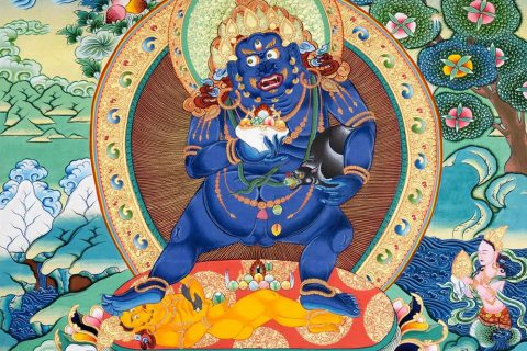 沃唐卡编号AC15220：黑财神