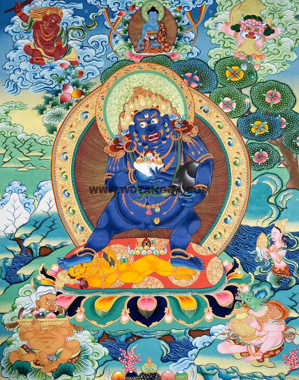 沃唐卡编号AC15220：黑财神