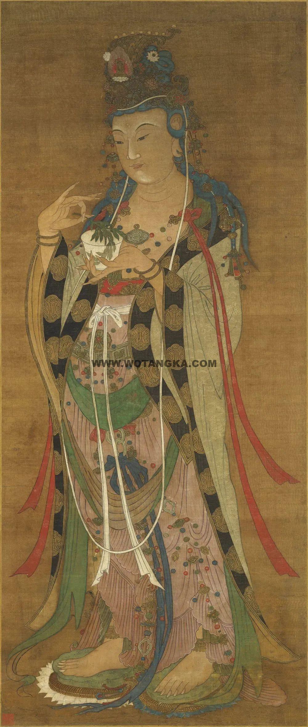 沃唐卡编号AC15471：观音菩萨