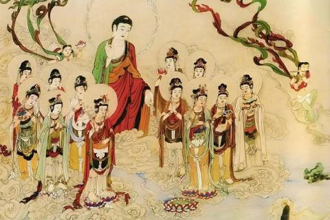 沃唐卡编号AC21861：西方接引图