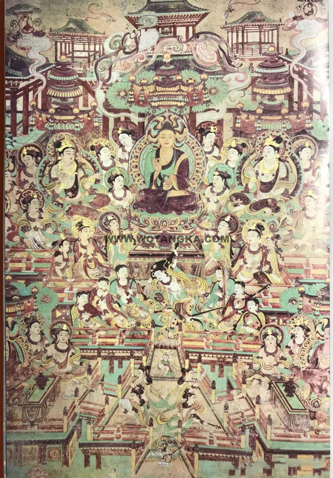 沃唐卡编号AC25159：佛国净土