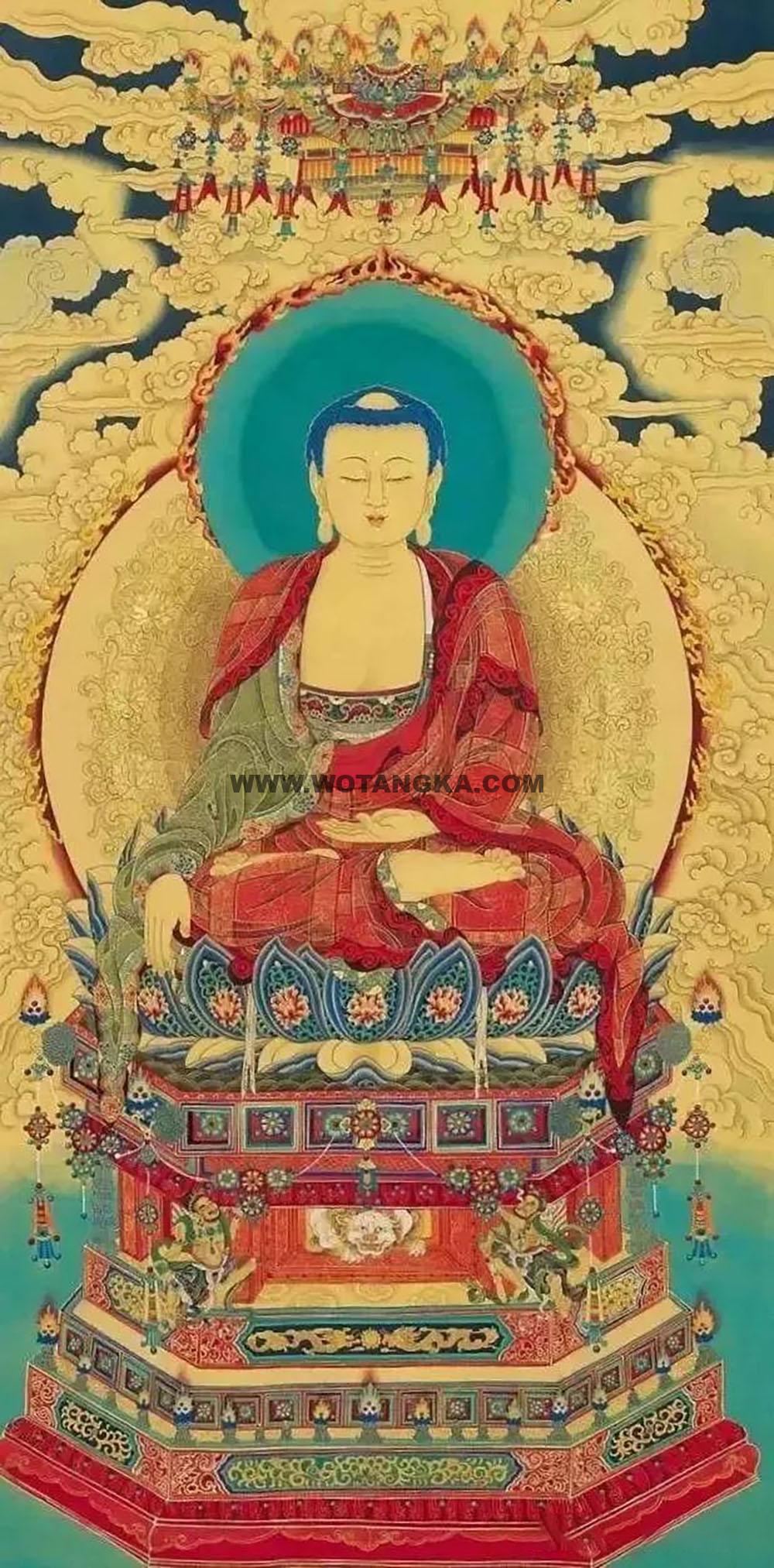 沃唐卡编号AC27215：释迦牟尼佛