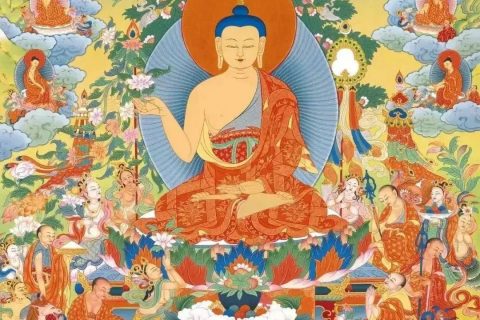 沃唐卡编号AC39316：释迦牟尼佛