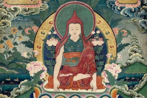 沃唐卡编号AC41438：全知无垢光尊者