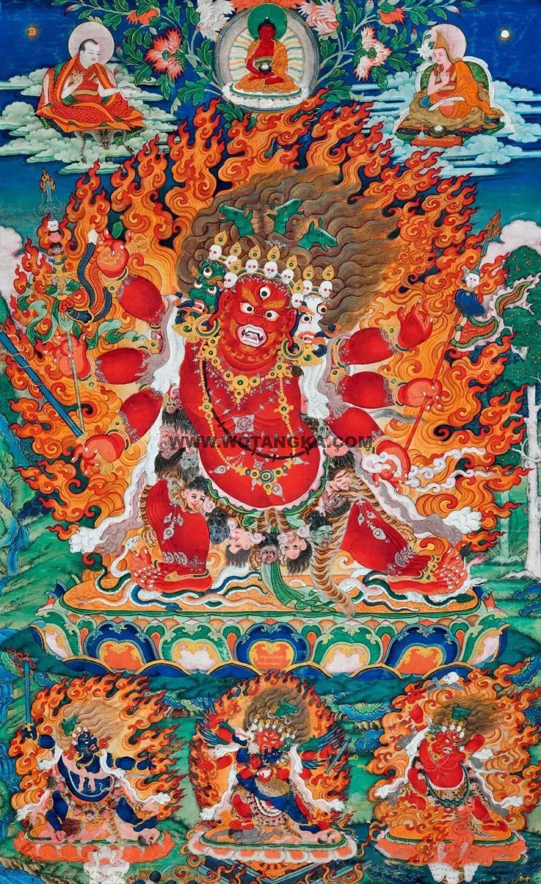 沃唐卡编号AC49021:马头明王