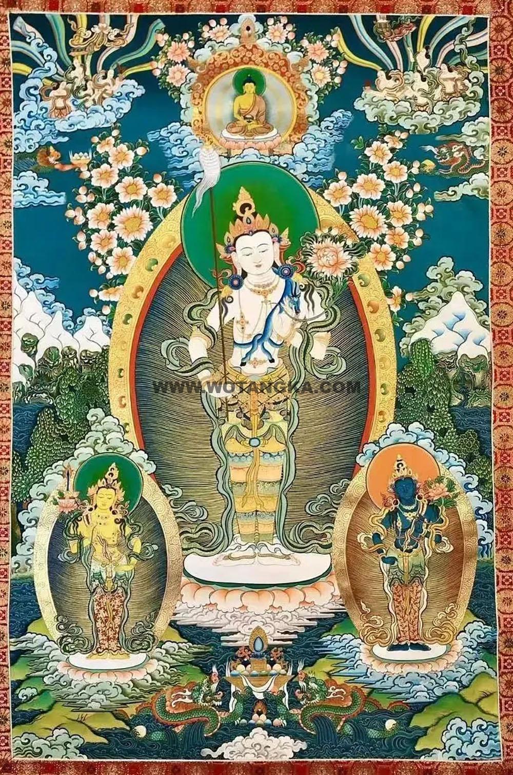 沃唐卡编号AC56531：观音菩萨