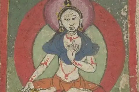 沃唐卡编号AC56802：金刚度母（苯教）