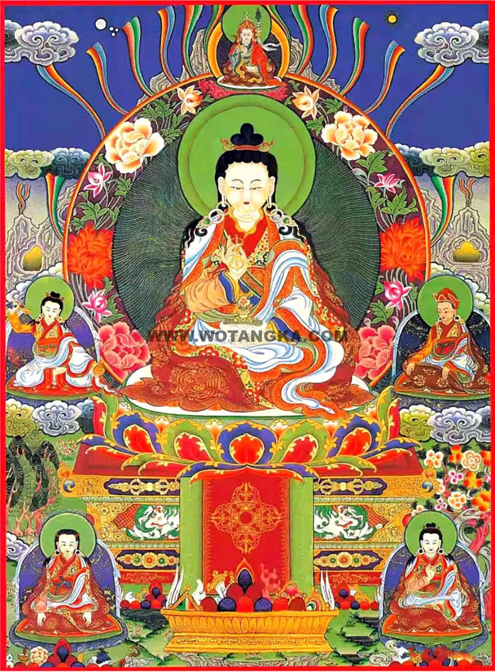 沃唐卡编号AC57149：白玛邓邓尊者