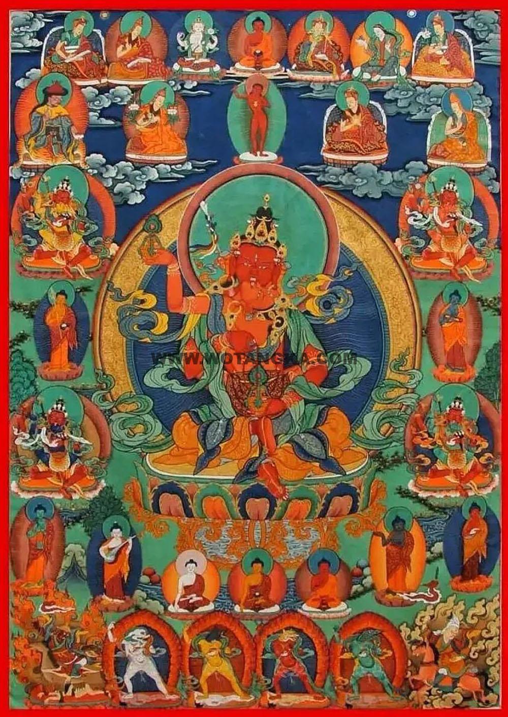 沃唐卡编号AC59903：尼扎伏藏长寿佛