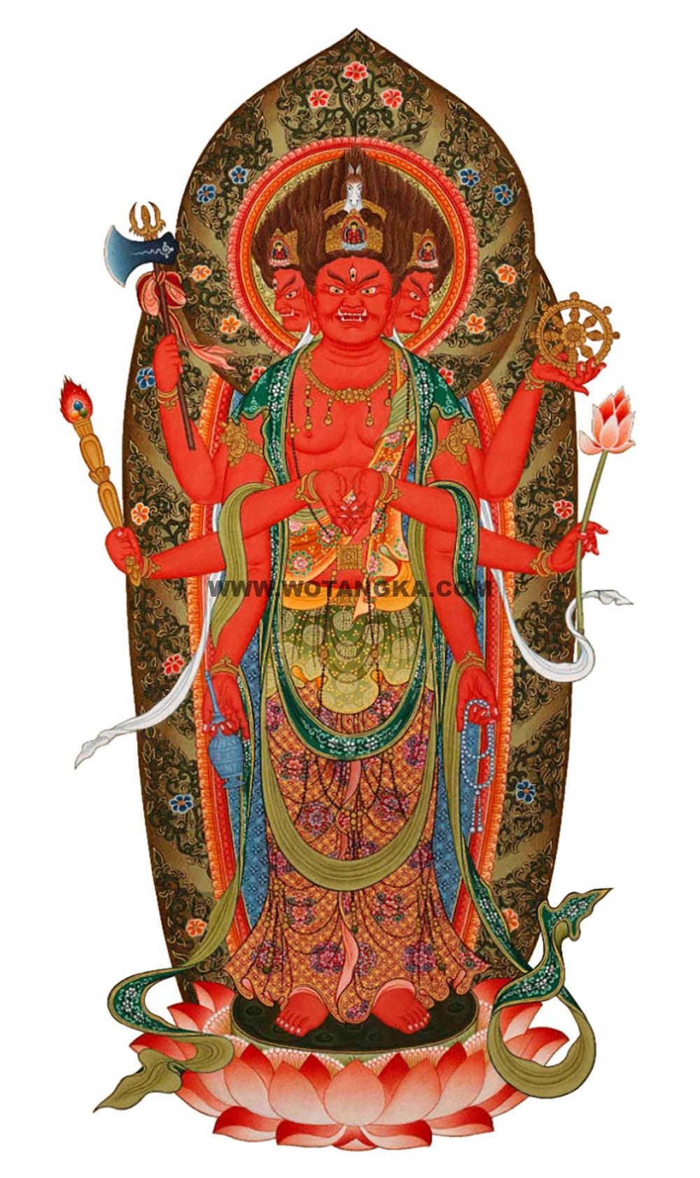 沃唐卡编号AC59943:马头观音