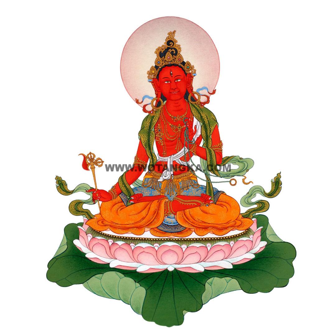 沃唐卡编号AC61763：萨迦派传规·红度母