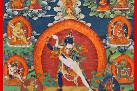 沃唐卡编号AC67800：尼扎伏藏胜乐金刚