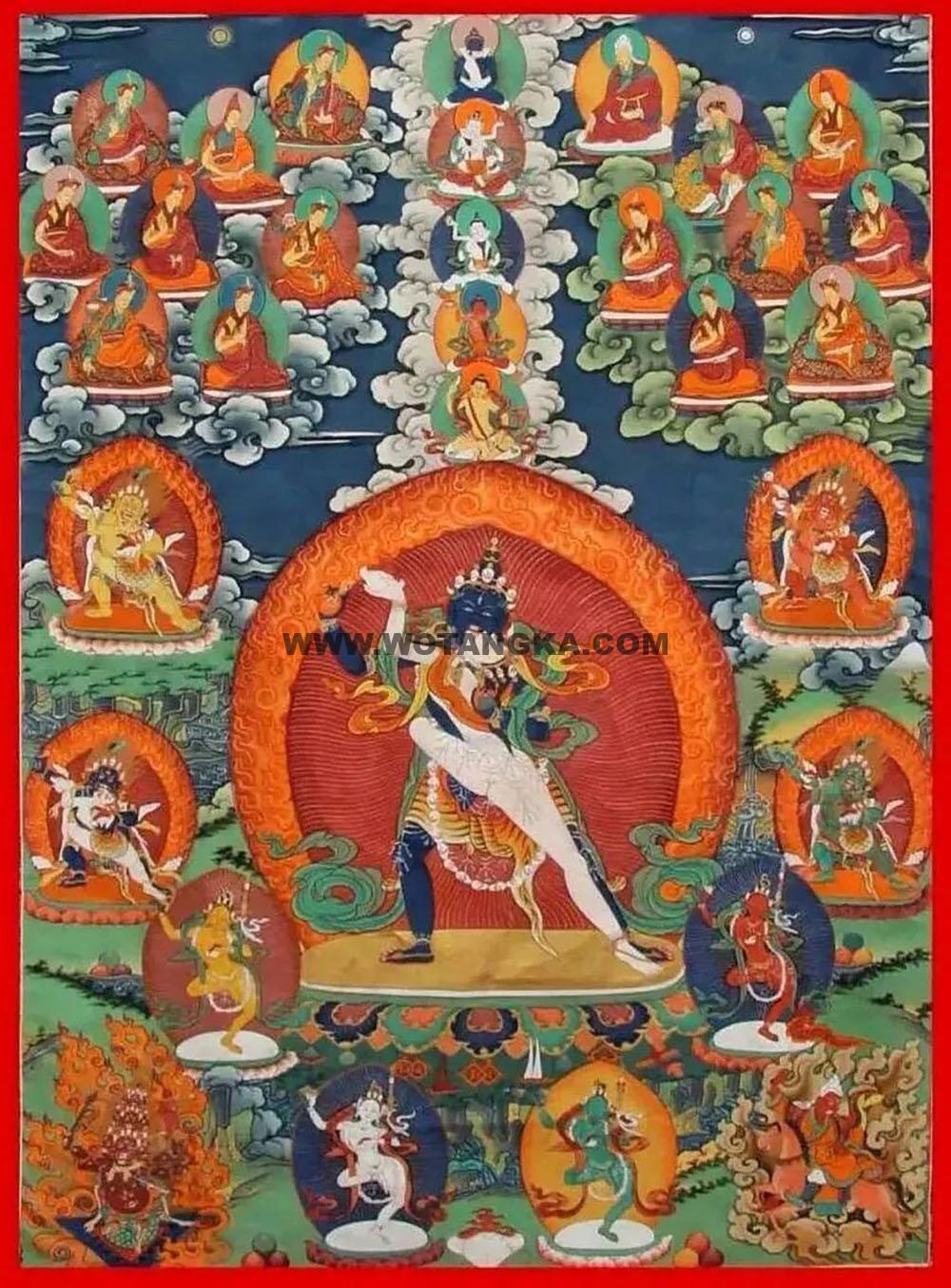 沃唐卡编号AC67800：尼扎伏藏胜乐金刚