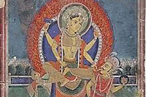 沃唐卡编号AC86615：鹤母