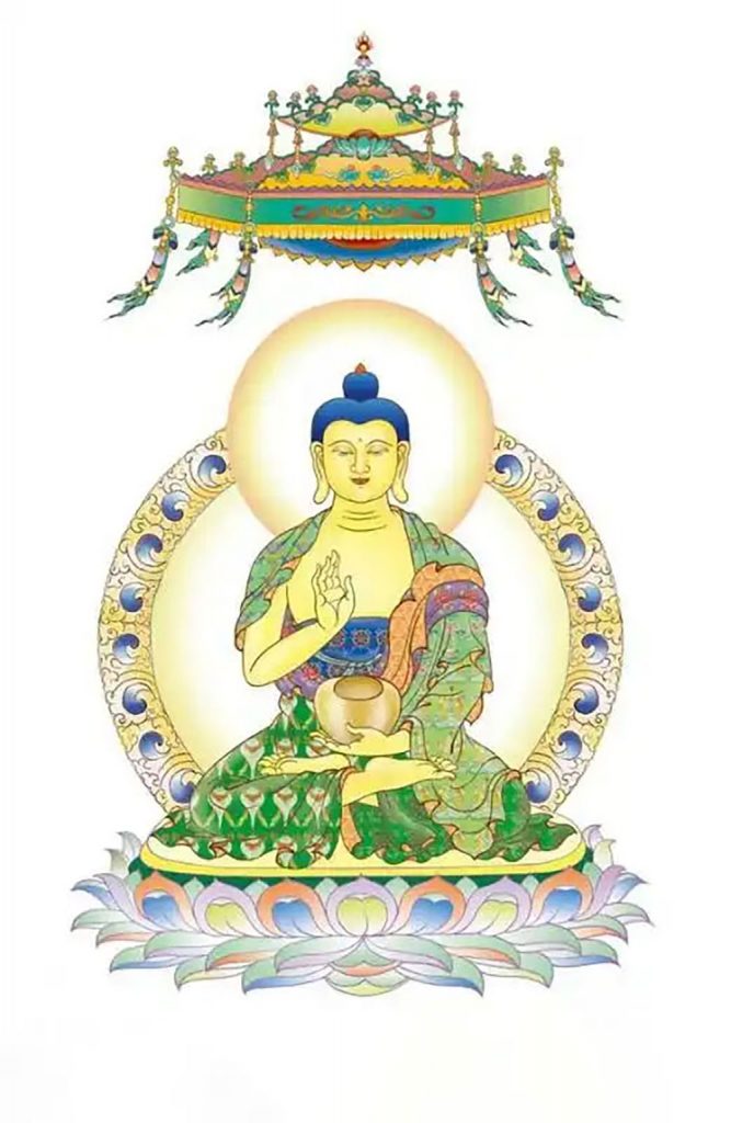 沃唐卡编号AC88843：过去七佛之毗舍浮佛