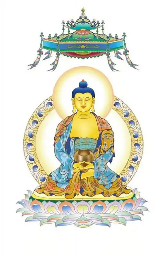 沃唐卡编号AC88920：过去七佛之拘留孙佛