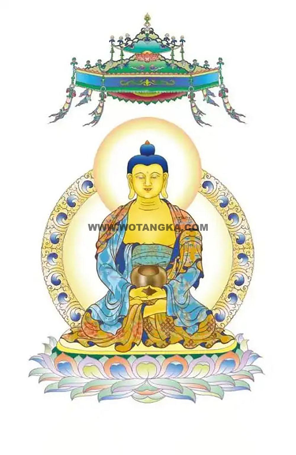 沃唐卡编号AC88920:过去七佛之拘留孙佛