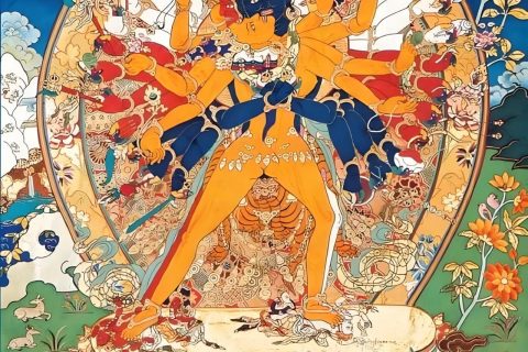 沃唐卡编号AC96730：时轮金刚