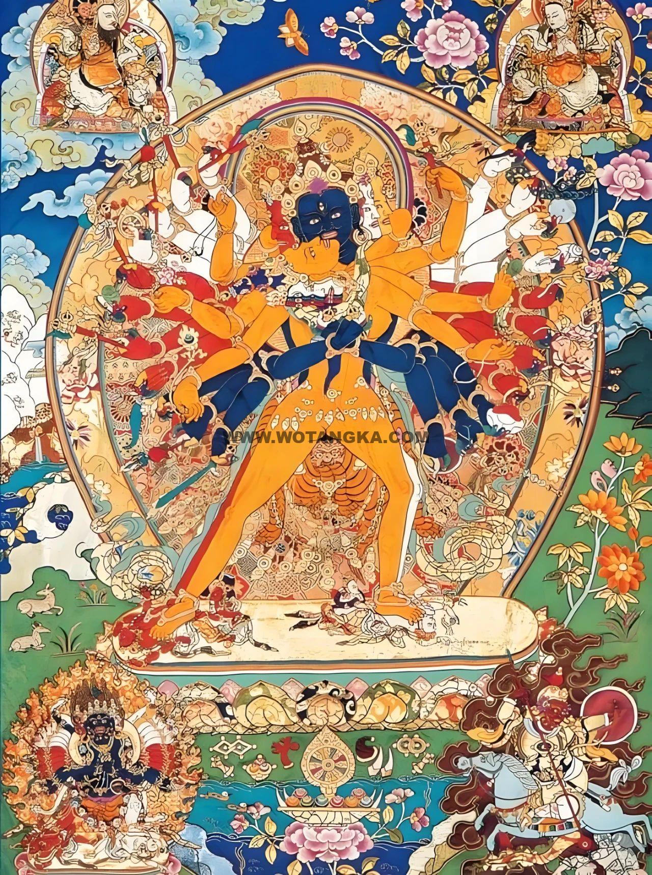 沃唐卡编号AC96730:时轮金刚