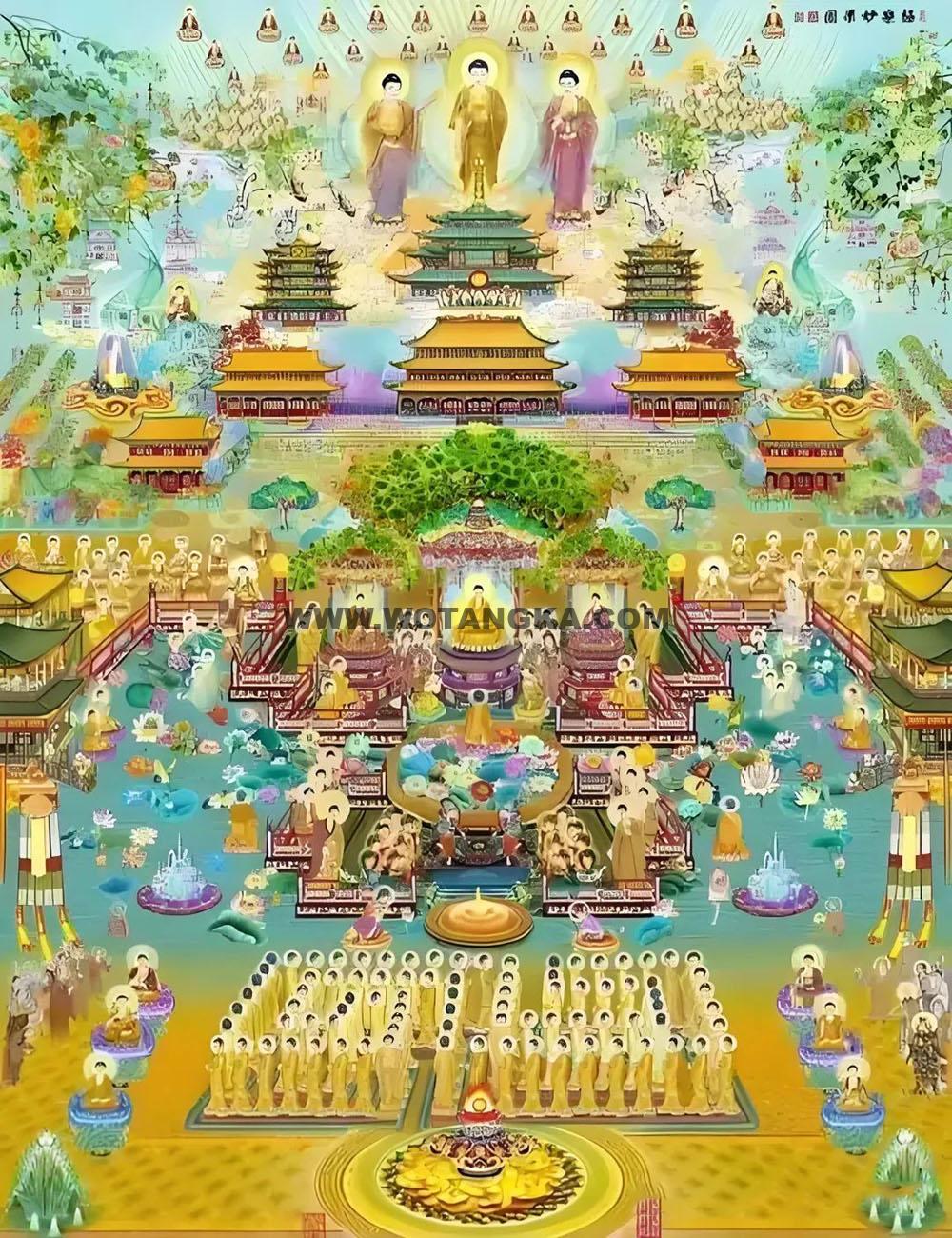 沃唐卡编号AC97933：极乐妙相貌图