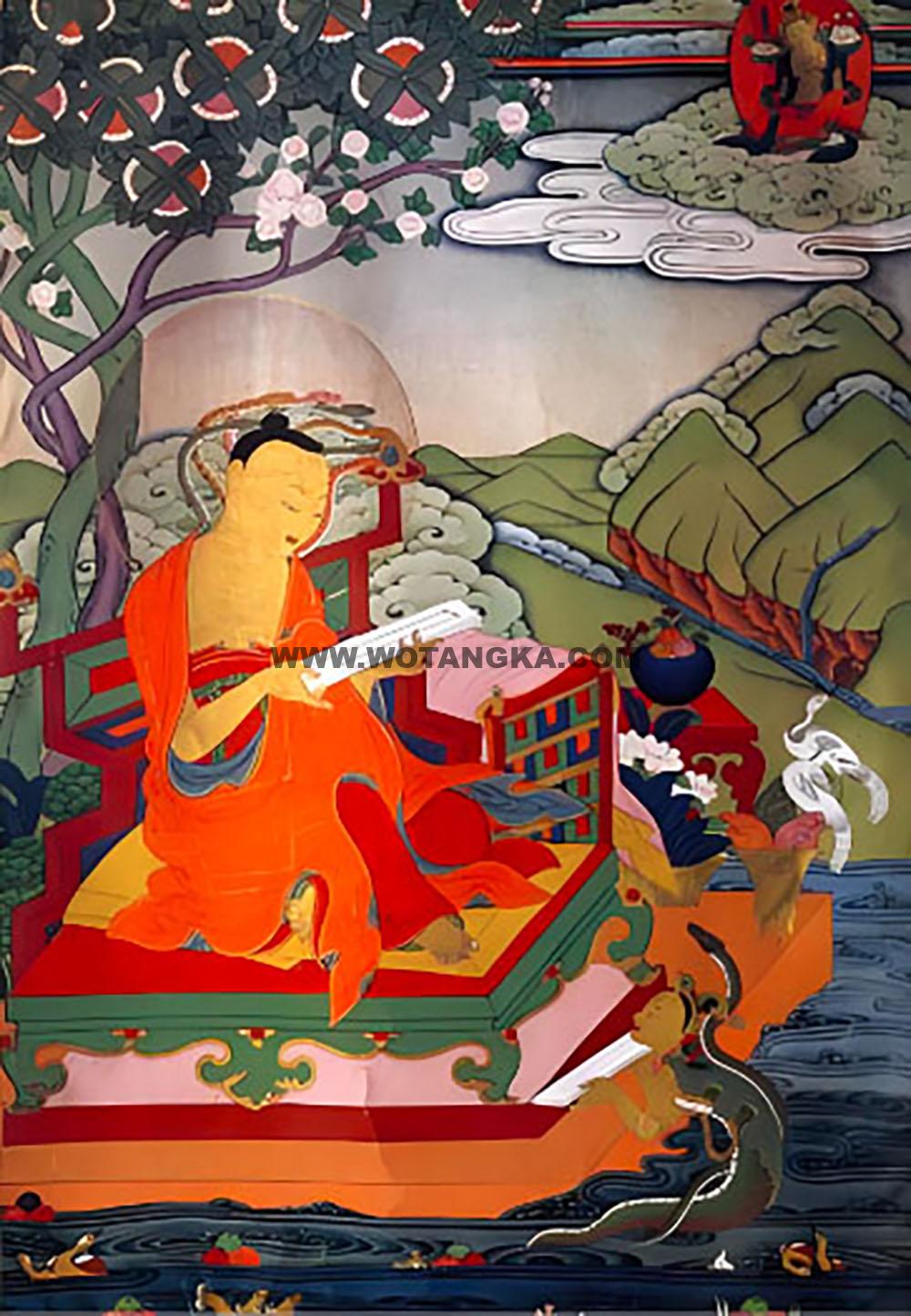 沃唐卡编号AC99423：龙树菩萨