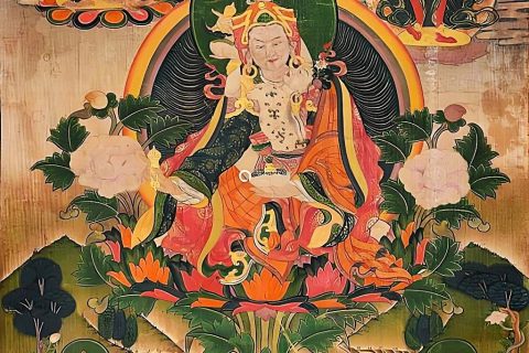 沃唐卡编号AC99660：莲花生大士