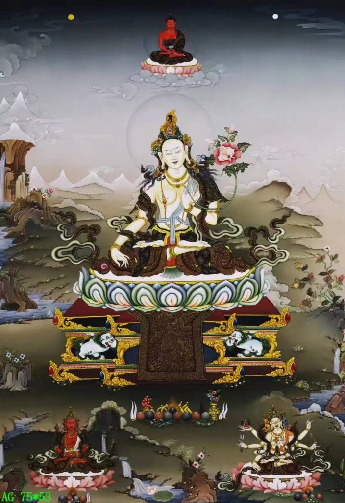 编号138-635702：嘎玛嘎赤-白度母（75*53CM左右）