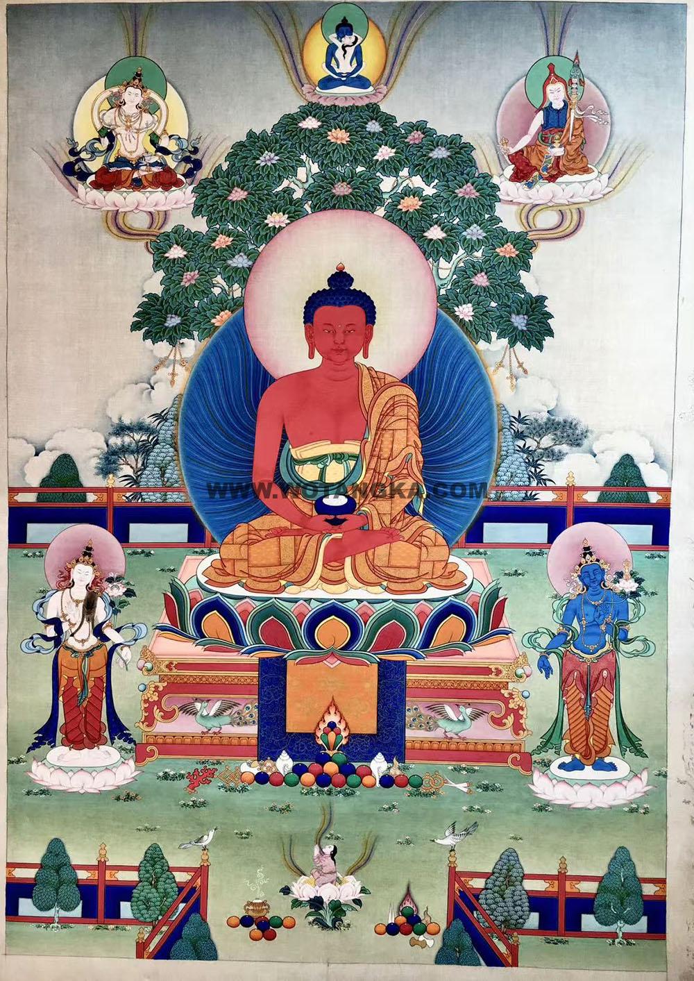 编号189-169350：嘎玛嘎赤-阿弥陀佛（80*60CM左右）