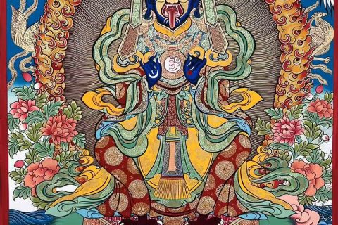 编号189-198786：彩绘唐卡-扎基拉姆（40*30CM左右）