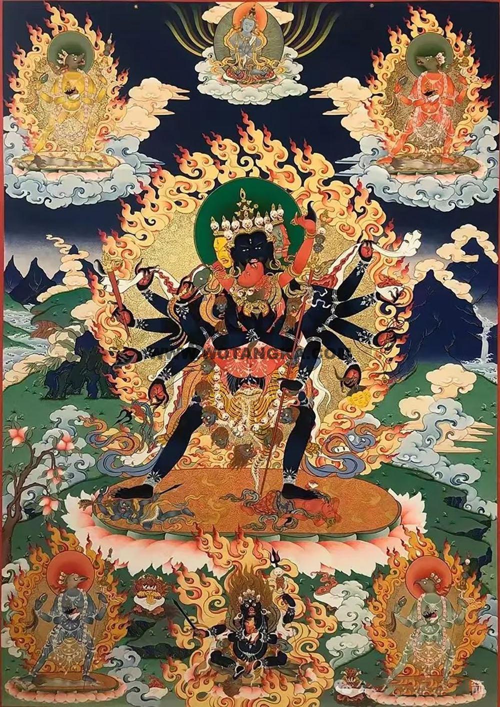沃唐卡编号AC12476:胜乐金刚