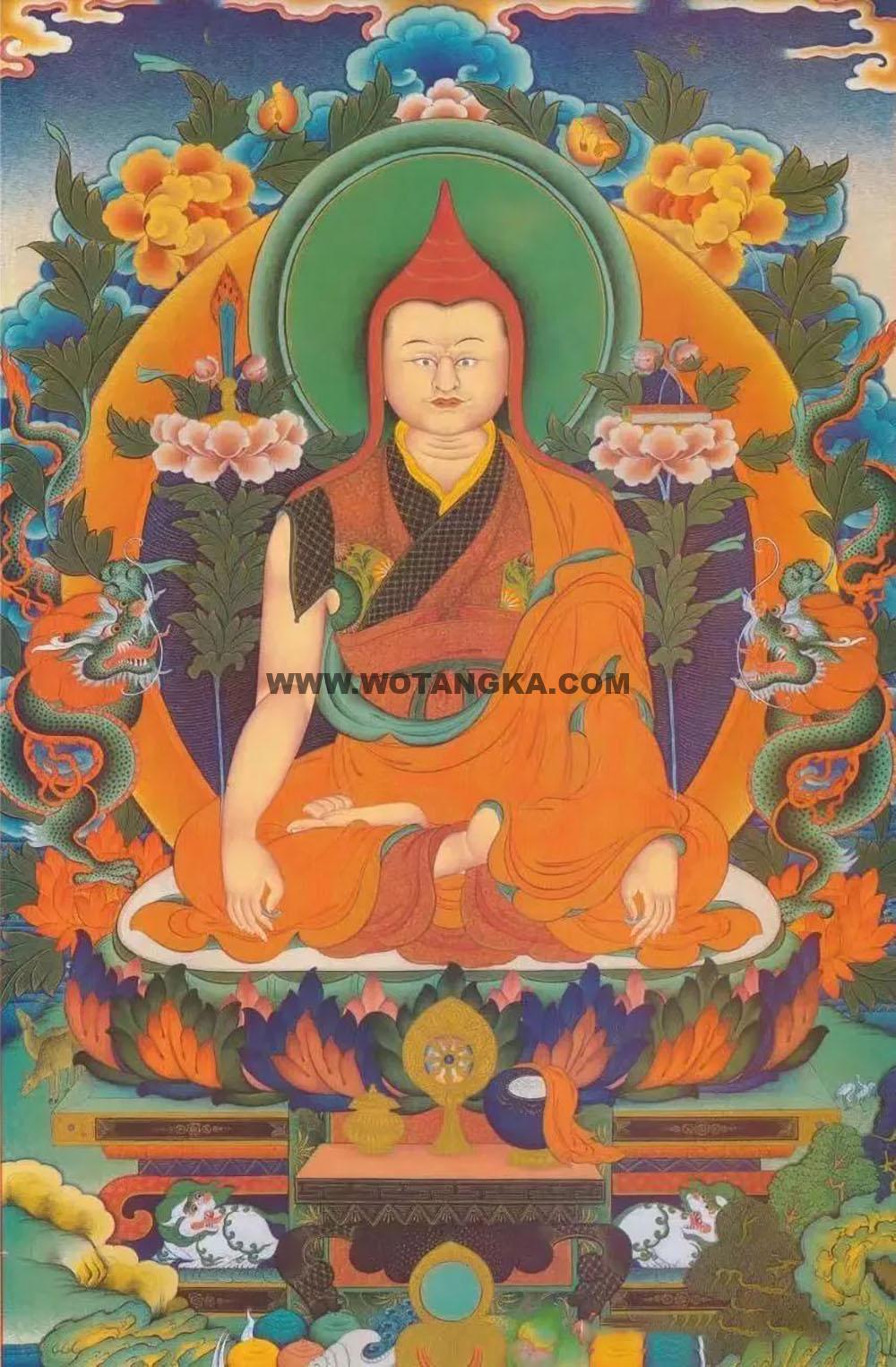 沃唐卡编号AC12958：龙钦巴尊者
