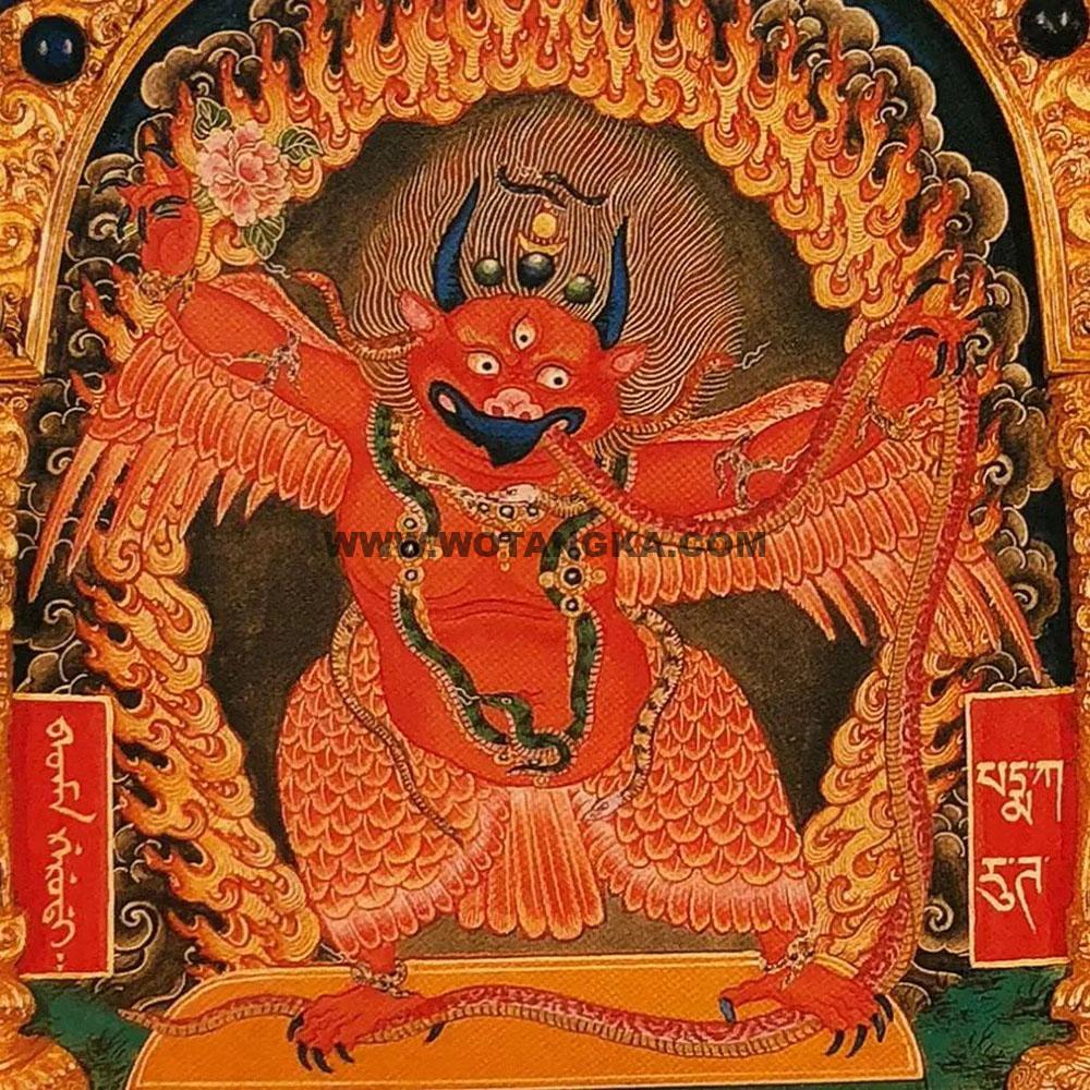 沃唐卡编号AC14739：大鹏金翅鸟