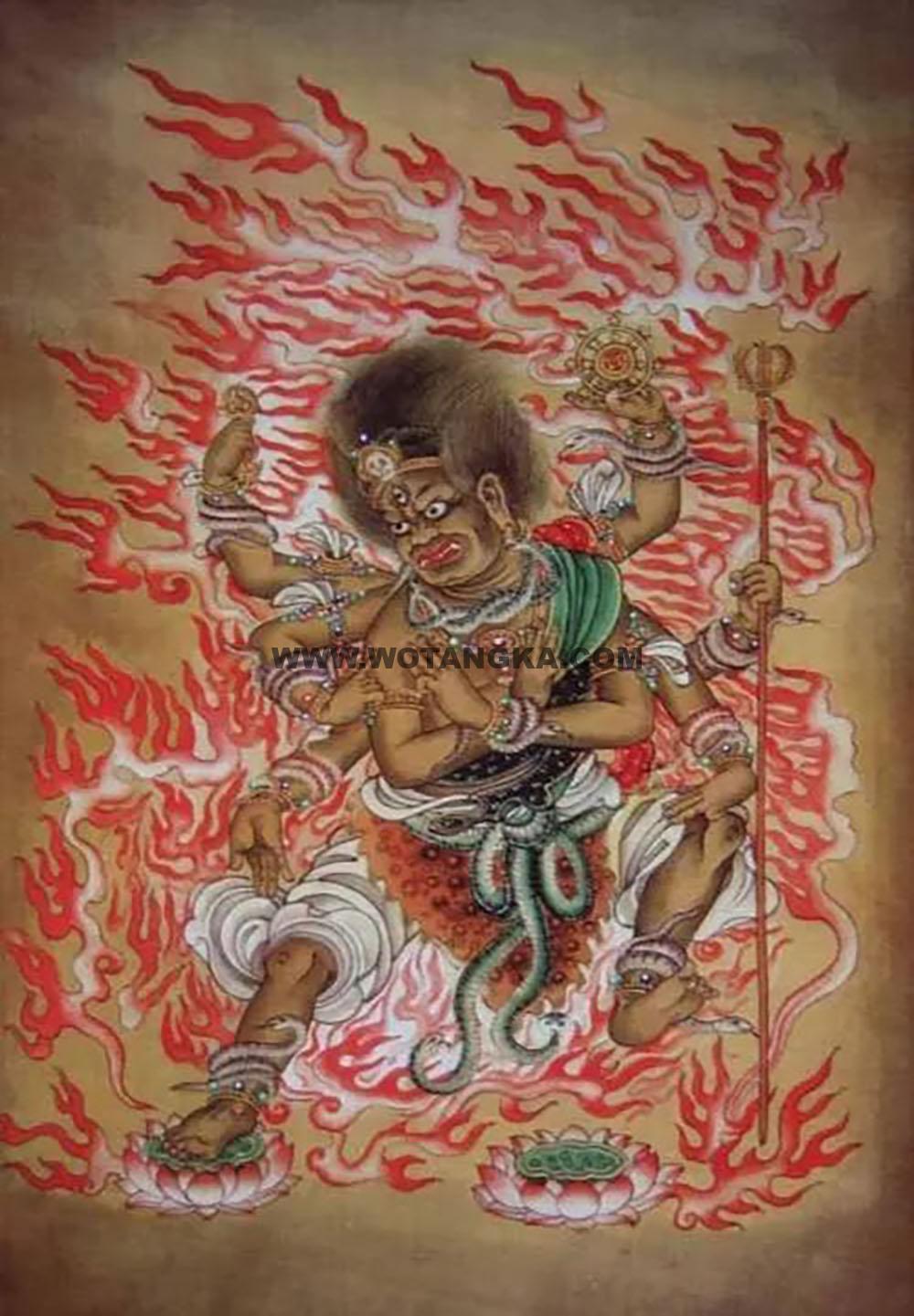 沃唐卡编号AC17823：軍荼利明王